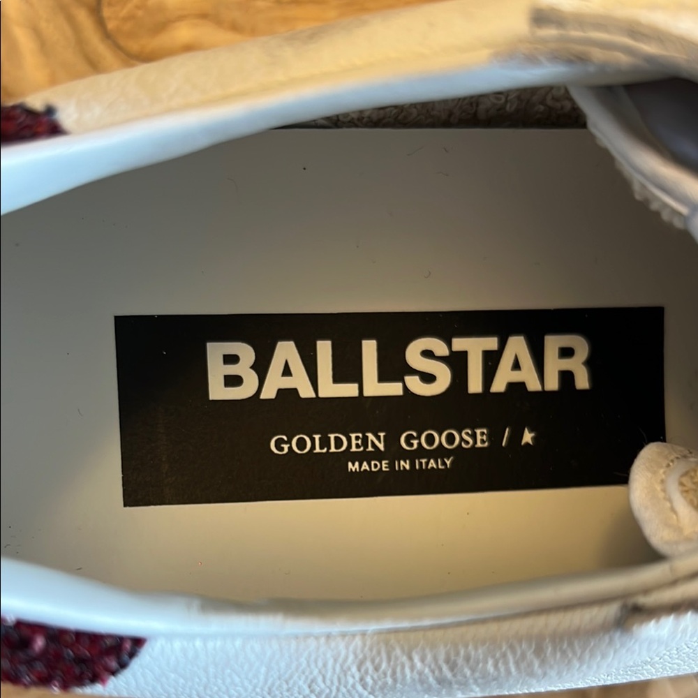 Golden Goose White and Red Sneakers - Picture 8 of 8